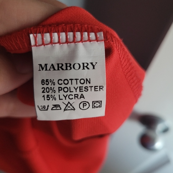 High Quality Red Party Dress with Belt - Picture 3 of 4